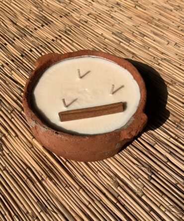 Terracotta Cinnamon candle Bowl