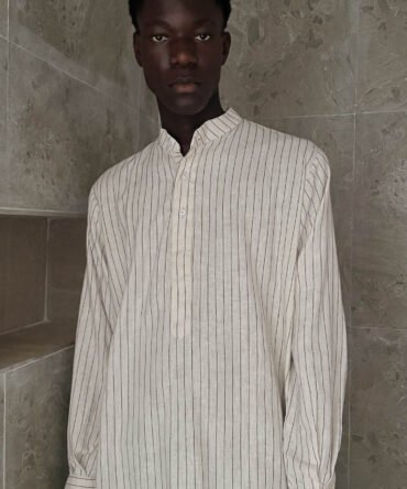 Zunna Lagos Quality Linen Shirt (stripe)