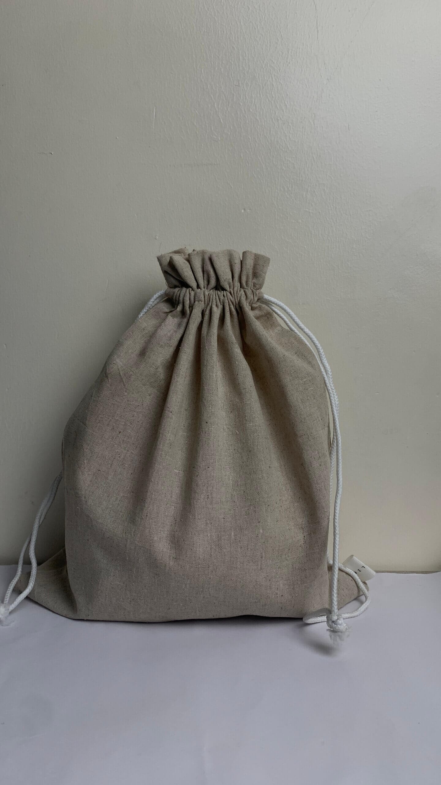 Linen Draw String Bag - Image 2