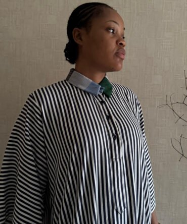 iló  striped shirt dress